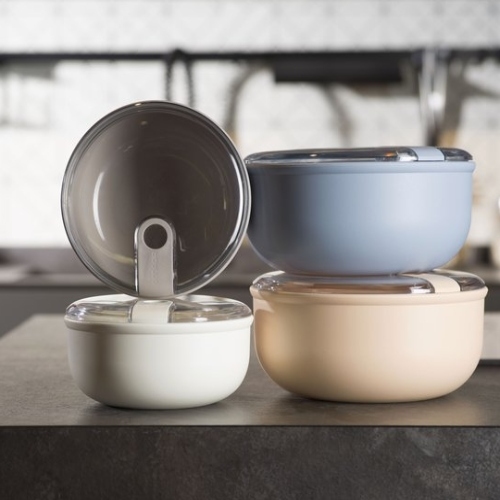 Lunchbox, Rond, Grijs, 750 ML - Omada | Pull Box