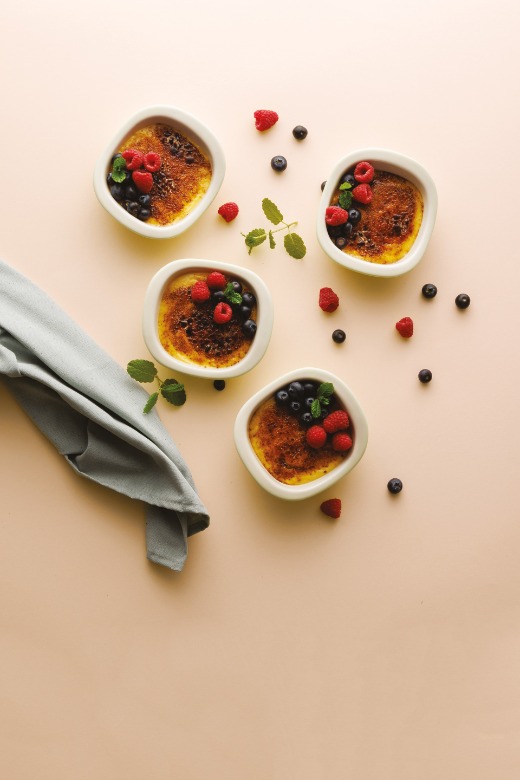 Balance Crème Brûlée Schaaltjes, Set van 4 Stuks, 0.2 L, Vierkant, Keramiek - BergHOFF | Leo Line