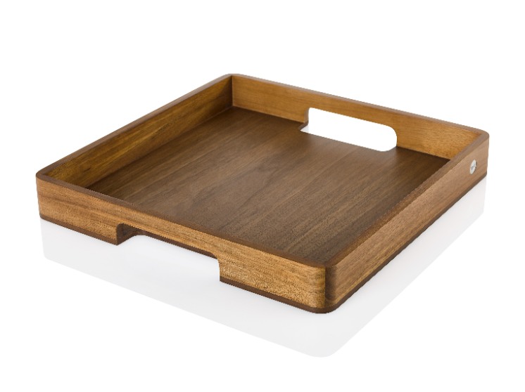 Dienblad, 40 x 40 x 5 cm, Acaciahout - AdHoc | Serve Square