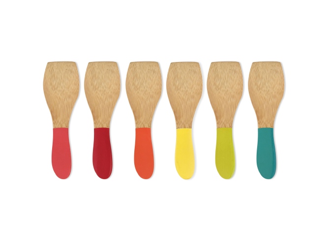 Gourmetspatelset, 6 stuks, Multicolor - Pebbly
