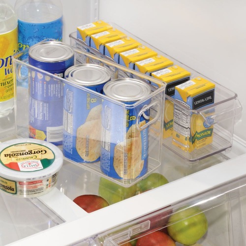 Opbergbox met Handvat, 25.4 x 9.9 x 15.5 cm, Kunststof, Transparant - iDesign | Linus
