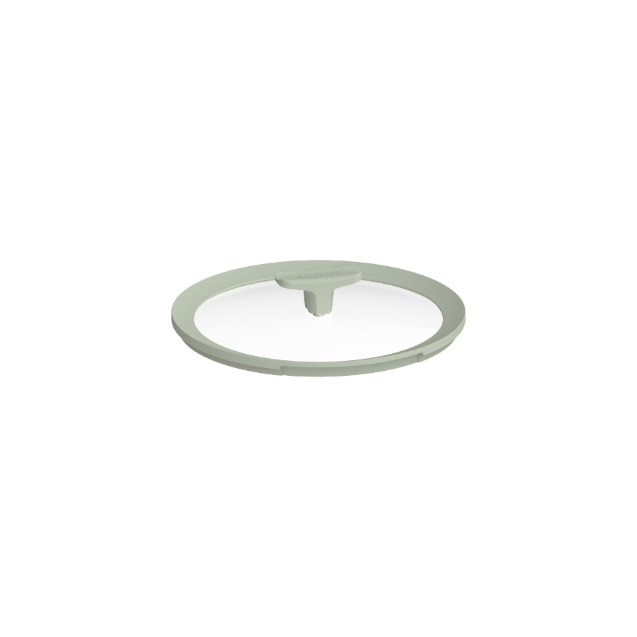 Balance Deksel, 28 cm, Sage, Glas, Siliconen - BergHOFF | Leo Line