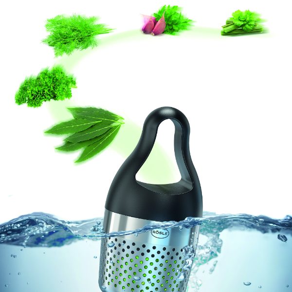 Kruidenbol met lus, 5 x 9 cm, Zwart - Rösle