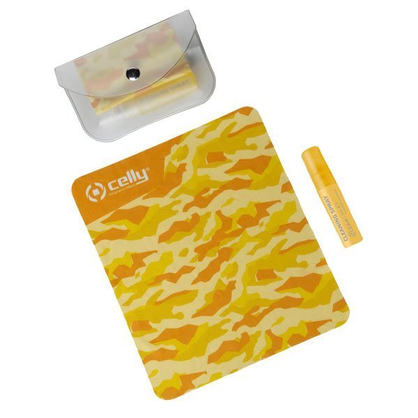 Touchscreen Schoonmaak Kit, 5 ml, Geel - Kunststof - Celly