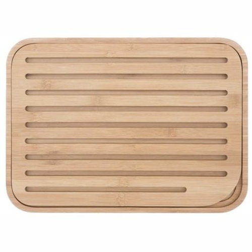 Broodplank, Bamboe, Wit, 35 x 25 cm - Pebbly