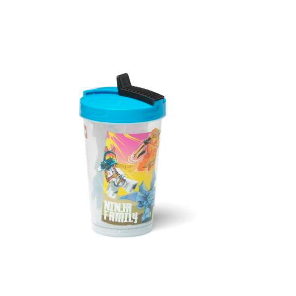 Drinkbeker Ninjago met Rietje, 0.5 L, Blauw - LEGO