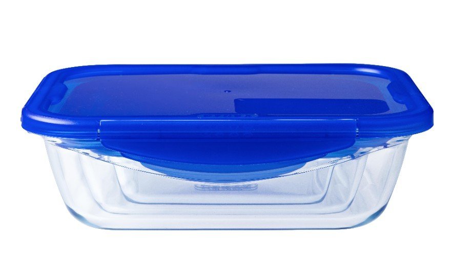 Schaal Rechthoek met Deksel. 0.8 liter - Pyrex | Cook & Go