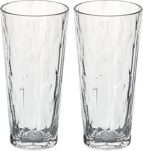 Superglas Drinkglas, 0.25 L, Set van 2 Stuks, Transparant, Organic Bio-Circular - Koziol | Club No. 19