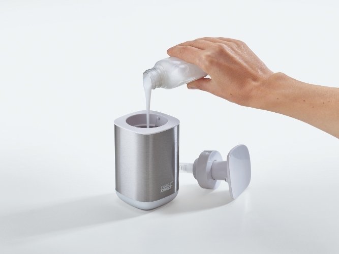 Joseph Joseph Presto Steel Zeepdispenser - Kunststof