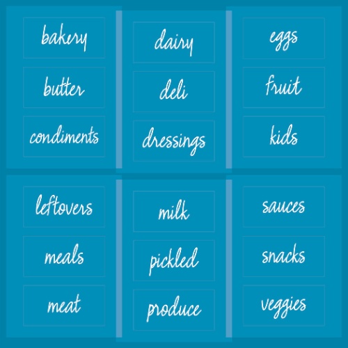Koelkast Labels, Set van 18 Stuks, Transparant - iDesign | The Home Edit