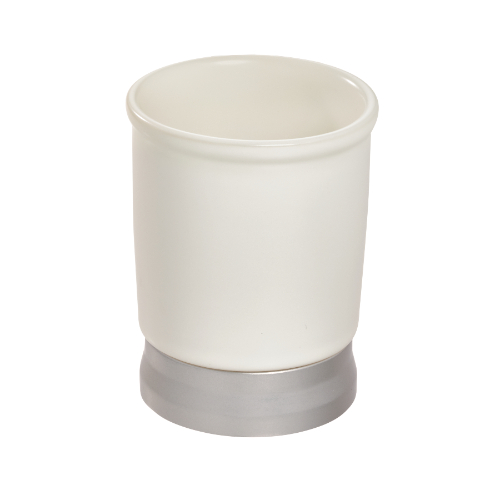 Badkamer Drinkbeker, Keramiek/Kunststof, Wit - iDesign | Bexley