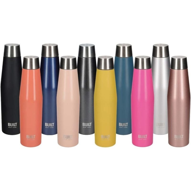 Dubbelwandige Thermosfles, 0.54 Liter, Antraciet - BUILT New York | Perfect Seal