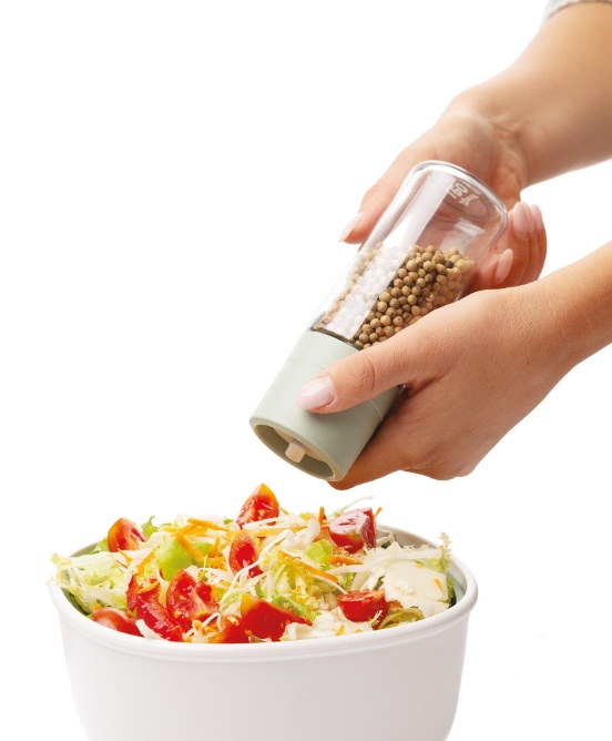 Balance Pepermolen en Zoutstrooier Set, Gerecycled Kunststof, Sage - BergHOFF | Leo Line