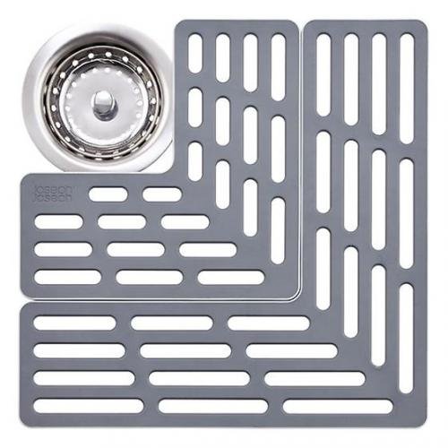 Sink Saver gootsteenmat grijs - aanpasbaar - Joseph Joseph