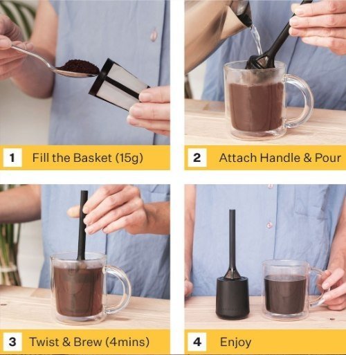 Brew It Stick Koffie Infuser - Grijs - Barista & Co