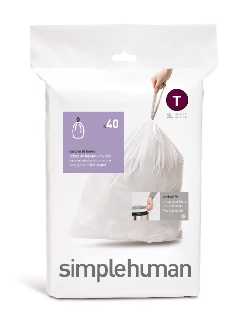 Afvalzak, Code M, 45 L, Pak van 5x20 Stuks - Simplehuman