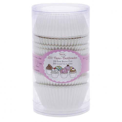 Papieren cupcake vormpjes - wit - set van 200 - Städter