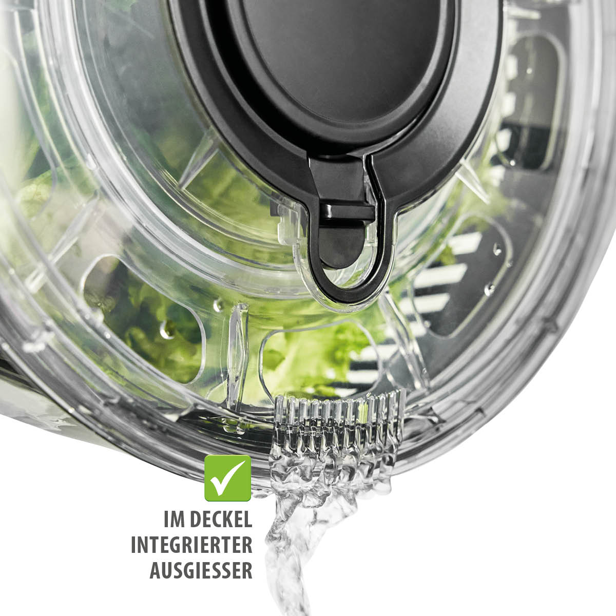 Slacentrifuge, Sladroger, Slazwierder, 5L, Handige Drukknop, Stopknop, Antislip, Afgiet Deksel - GEFU | Push