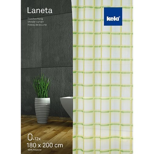 Laneta Douchegordijn - Turquoise - Kela
