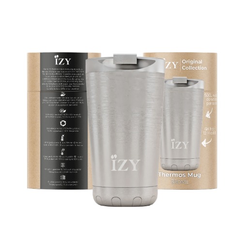 Thermosbeker 0.35L, RVS, Zilver - IZY | Original Collection