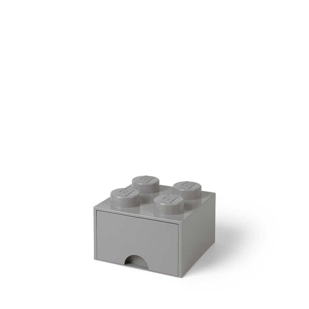 Bureaulade Brick 4, Grijs - LEGO