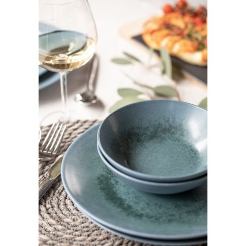 Reactive Blue Servies Set, 12 Delig, Keramiek - Mikasa