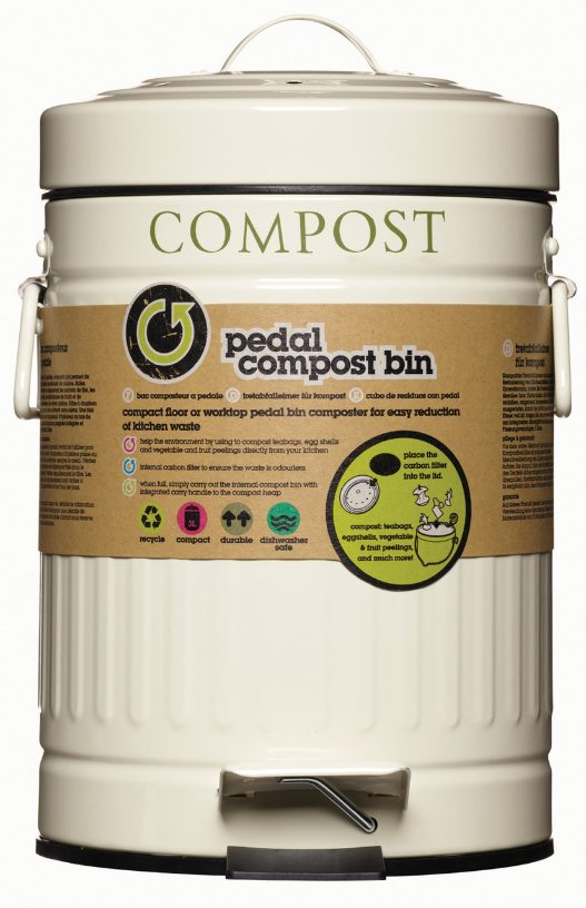 KitchenCraft Metal Worktop Compost Bin