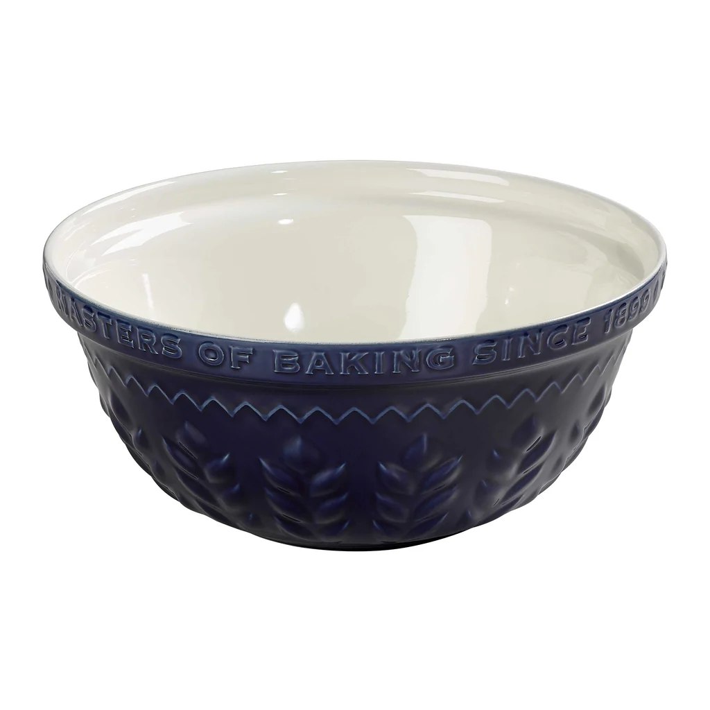 Beslagkom, 30 cm, Keramiek, Indigo & Ivory - Tala